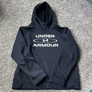 Under Armour Black Pullover Hoodie with Logo